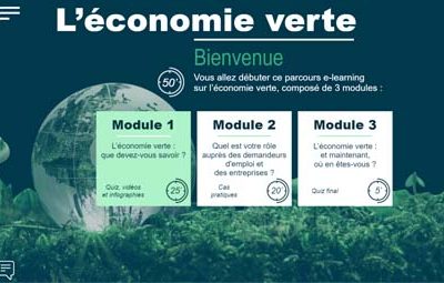 Training module about the green economy for Pôle Emploi