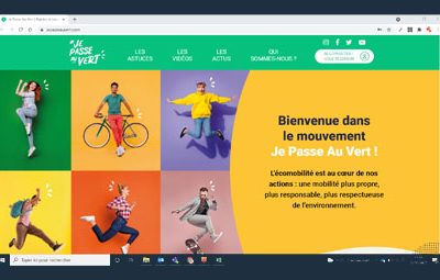 Un nouveau site web pour Je Passe Au Vert