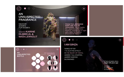 Une escale digitale au Japon pour le parfum GINZA de Shiseido
